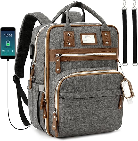 Diaper Bag Backpack, DEBUG Large Unisex Baby Bags for Boys Girls