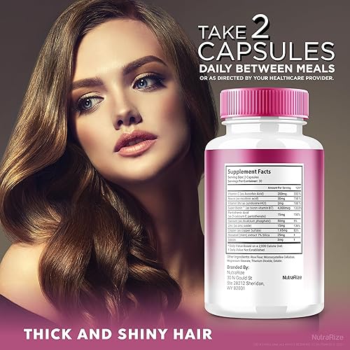 Miniatura 6 de NutraRize HarmonyHair Capsules (2 unidades) - Desbloquea el potencial de tu cabello con nuestra fórmula natural, vitaminas prémium para un cabello