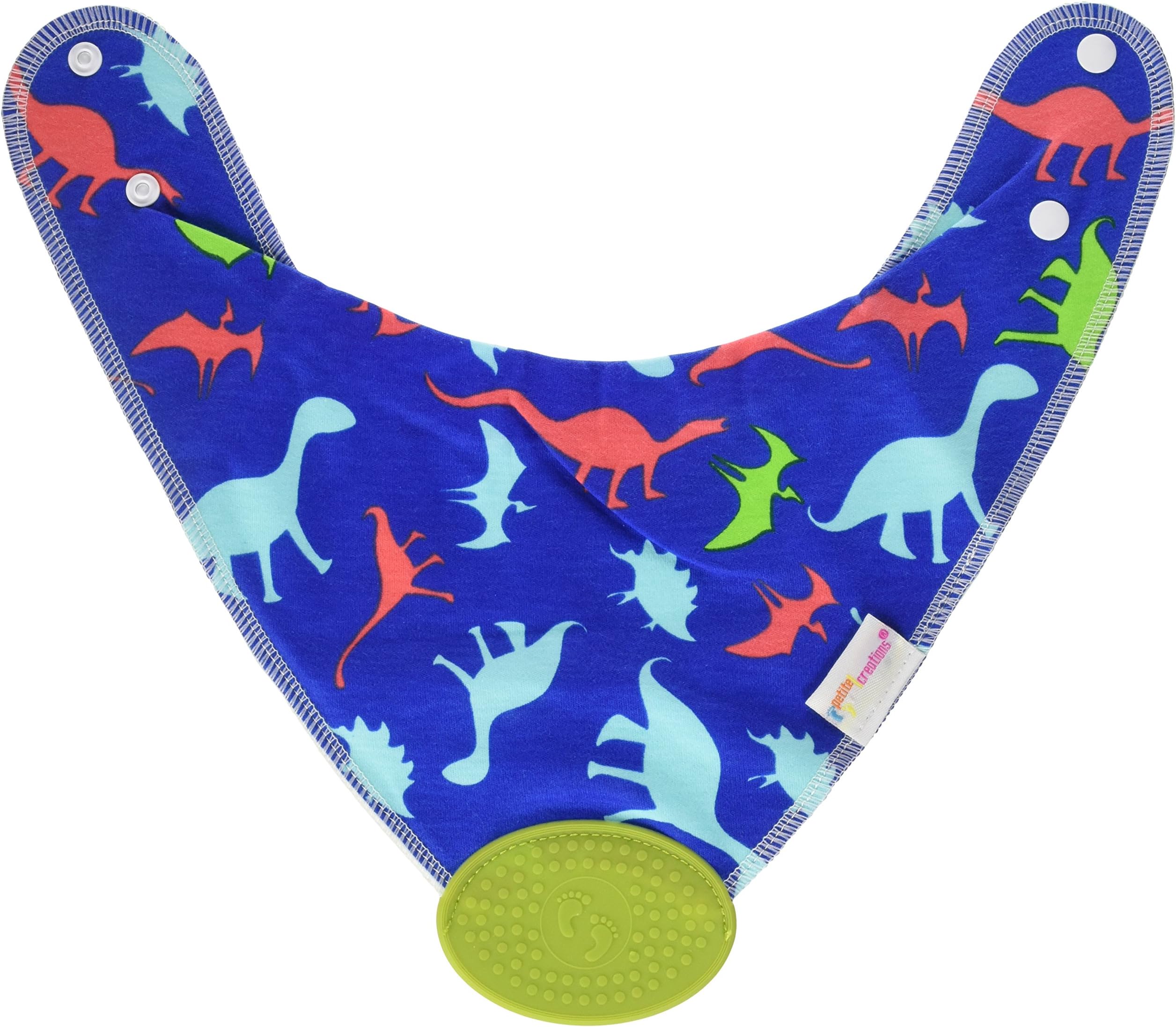 Petite Creations Teether Bibs, Dinosaur