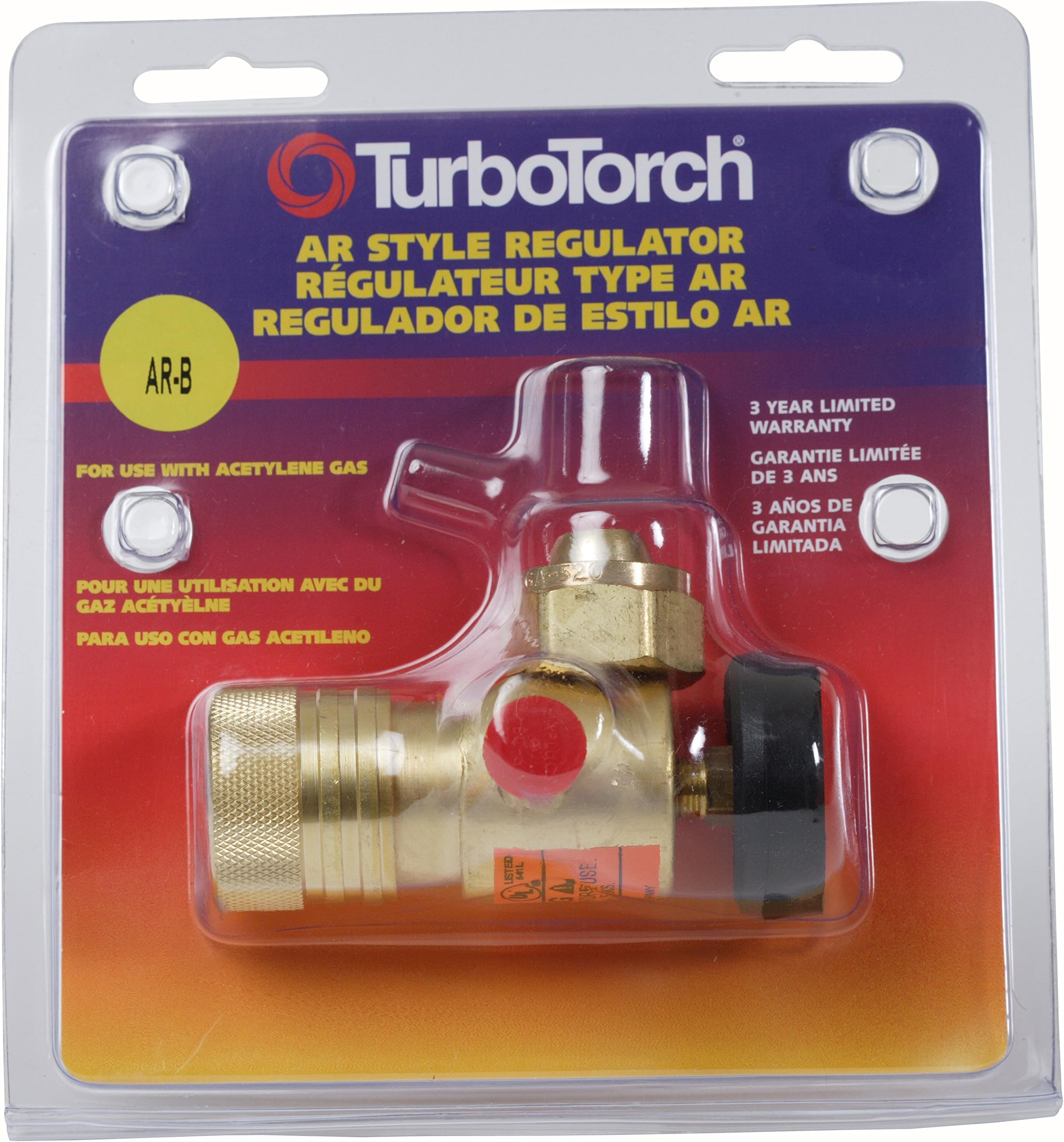 TurboTorch 0386-0725 AR-B Acetylene Regulator
