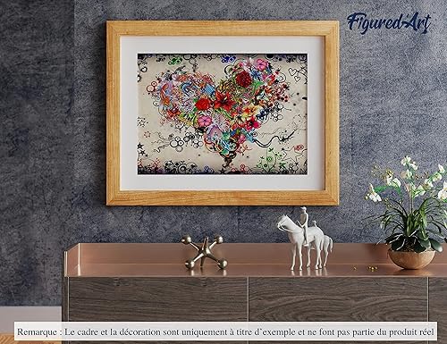 Vista 469 de Figured'Art - Juego de pintura por números, lienzo enrollado sin marco, para manualidades, para adultos, 16 x 20 pulgadas, jarrón de peonías