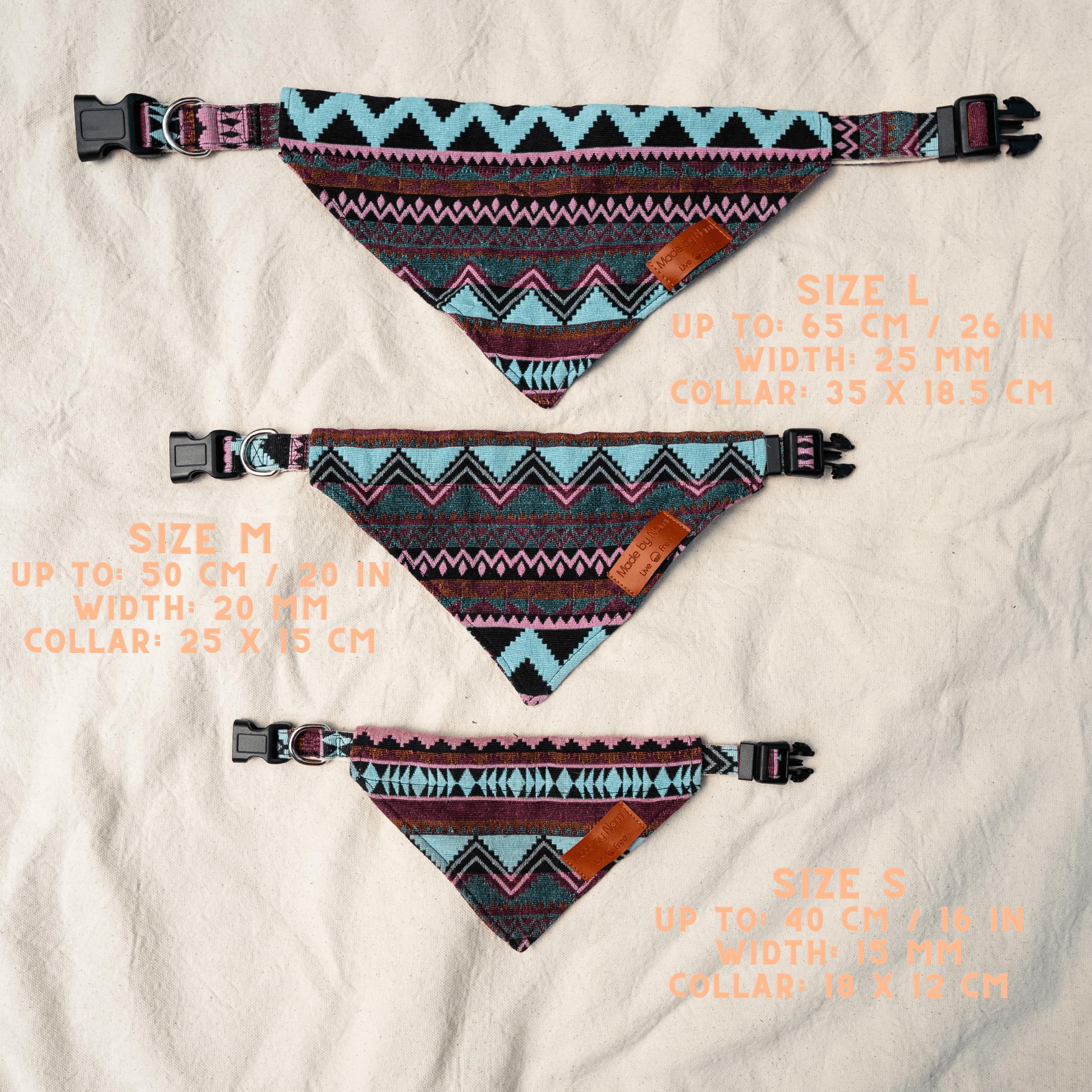 Made by Nami Boho Dog Neckerchief in Various Sizes for