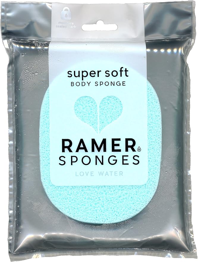 Ramer Shower Sponge Super Soft Body Sponge Small (Mint) Amazon.co