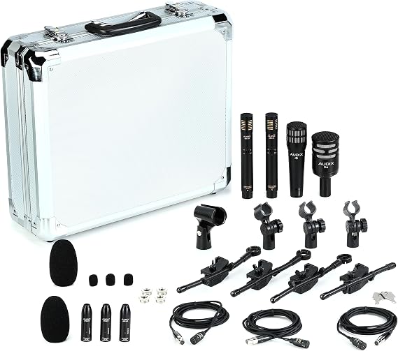 AUDIX DP7MICRO 7-piece Drum Microphone Package for Live Sound and Recording