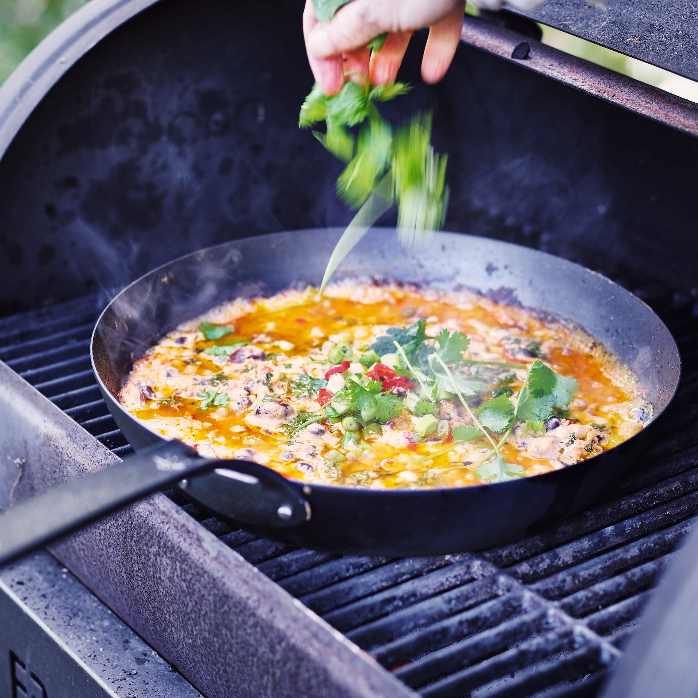 BK Black Steel Seasoned Carbon Steel Skillet, 12"