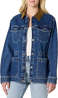 Women's Regular-Fit Low Stretch Denim Cinched Waist Barn Jacket