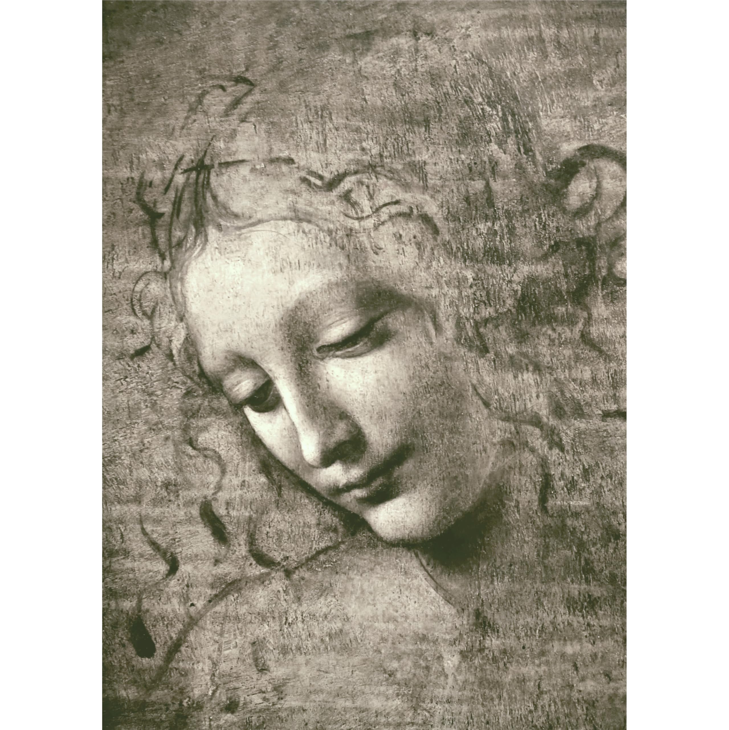 La Scapigliata (Da Vinci) Papier de riz, 29,2 x 40,6 cm (A3+) – Papier de découpage pour meubles, supports mixtes, cartes et travaux manuels, découpage CRAFT KREATIVELY