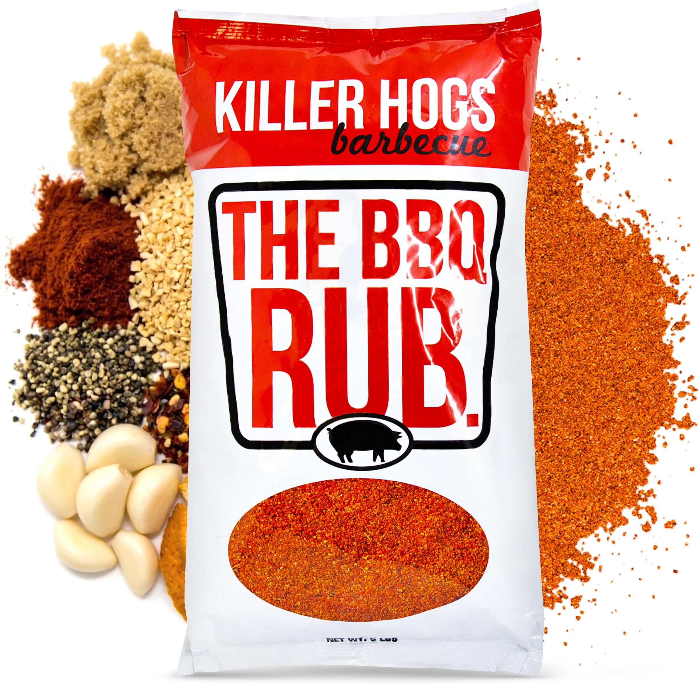 The BBQ Rub, Championship Barbecue Grill and Smoking Seasoning, Spice Blend for Beef, Steak, Ribs, Burgers, Pork, and Chicken, 5 lb Bag