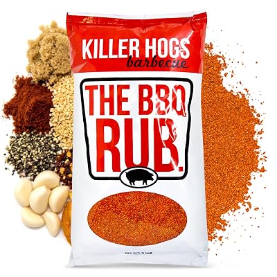 Killer Hogs The BBQ Rub, Championship Barbecue Grill and Smoking Seasoning, Spice Blend for Beef, Steak, Ribs, Burgers, Pork, and Chicken, 5 lb Bag