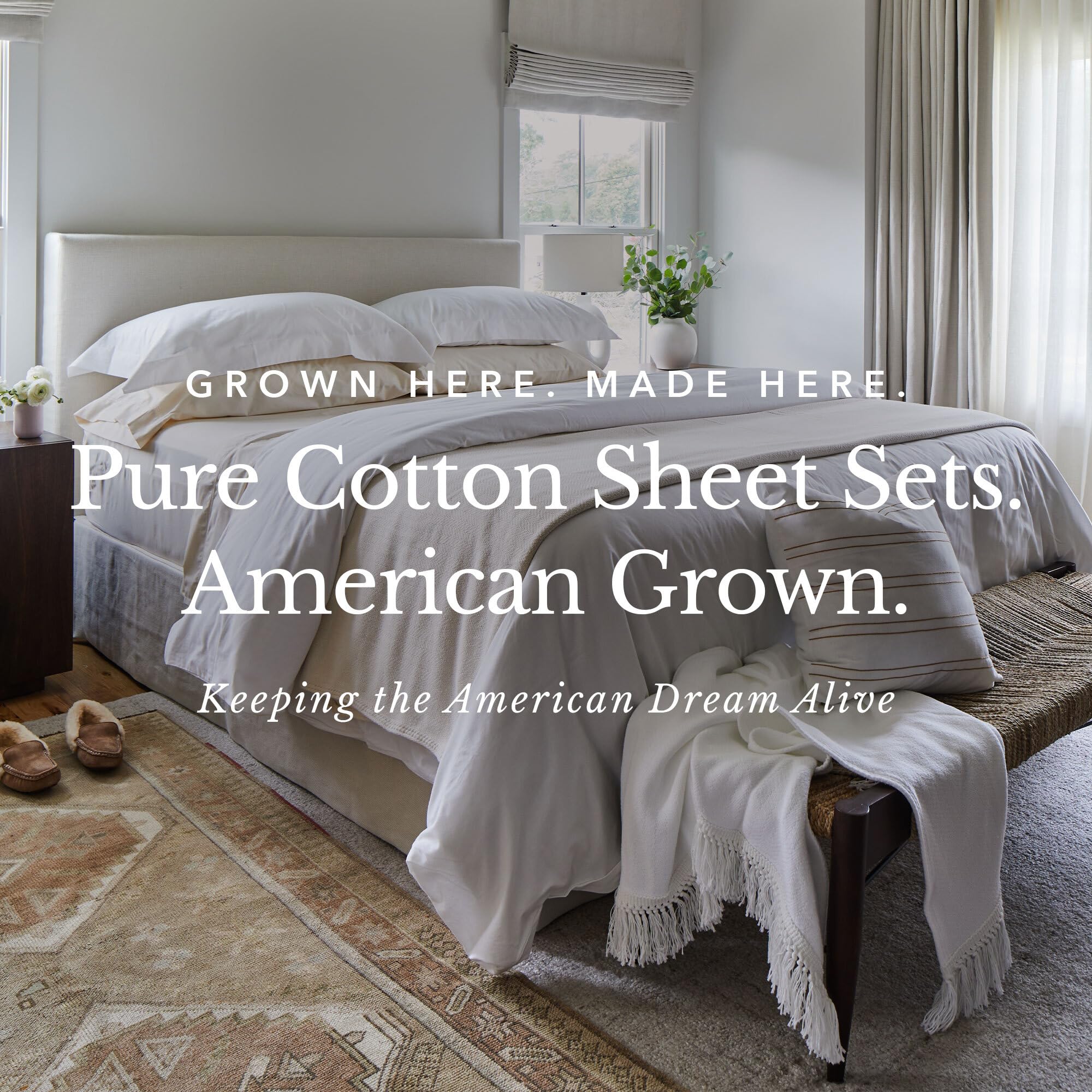 Red Land Cotton Luxury Sheet Set | 100% American Grown Cotton 