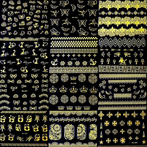 Miniatura 13 de 30 Sheets Colorful Flower Nail Art Stickers Flowers Nail Art Supplies 3D Self Adhesive Nail Decals Colorful Daisy Floral Bow Tie Heart Nail Designs