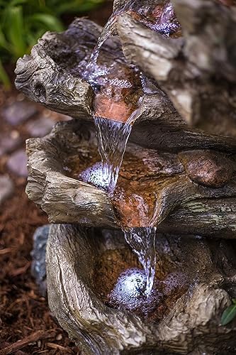 Miniatura 4 de Harmony Fountains - Fuente de tronco, Multicolor