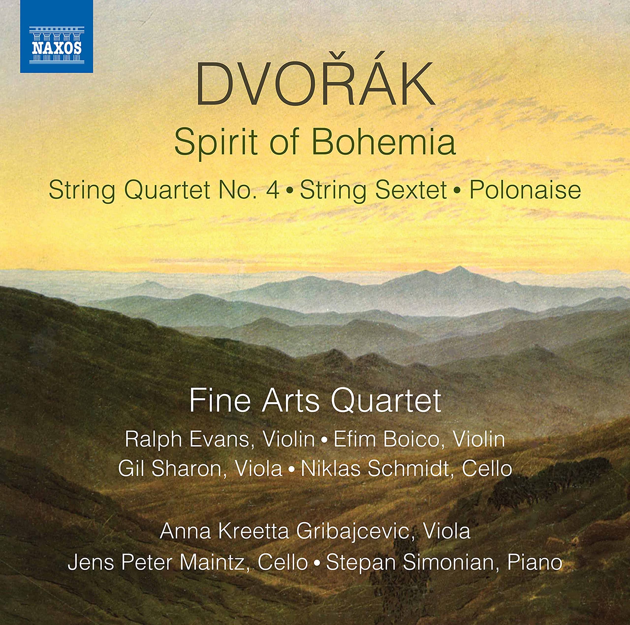 Antonín Dvo?ák: Spirit of Bohemia - String Quartet No. 4, String Sextet, Polonaise