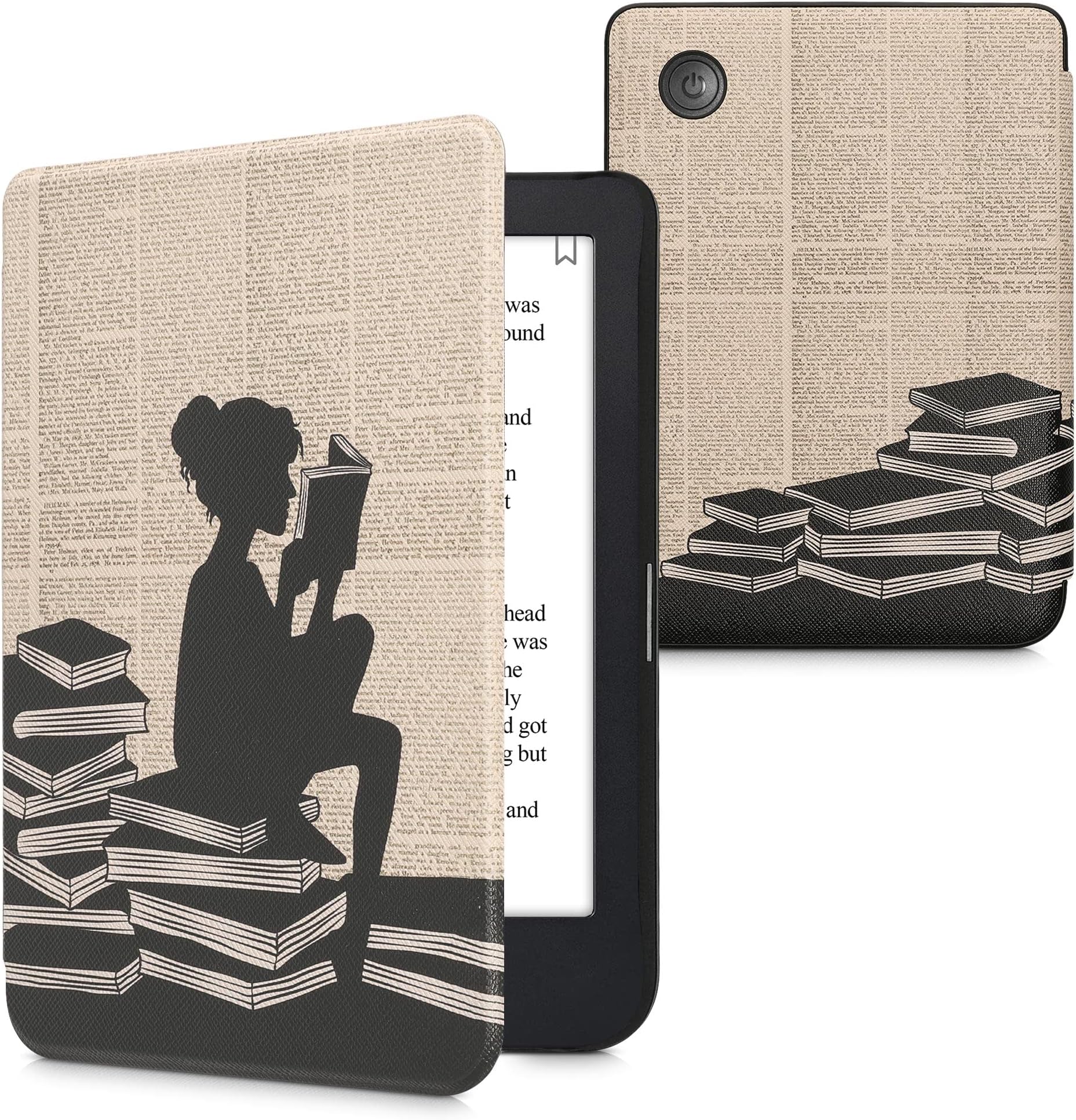 Custodia Per Kobo Libra Colour | Cover In Tela E Pelle PU Con Chiusura Magnetica - Protettiva Ed Elegante - Foto 7