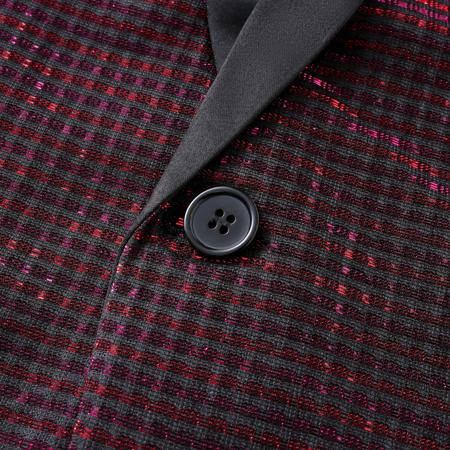 YFFUSHI Blazer Hombre Smoking Elegante Brillante con Cuello de Pico Esmoquin Slim Fit para Cenas Bodas y Galas