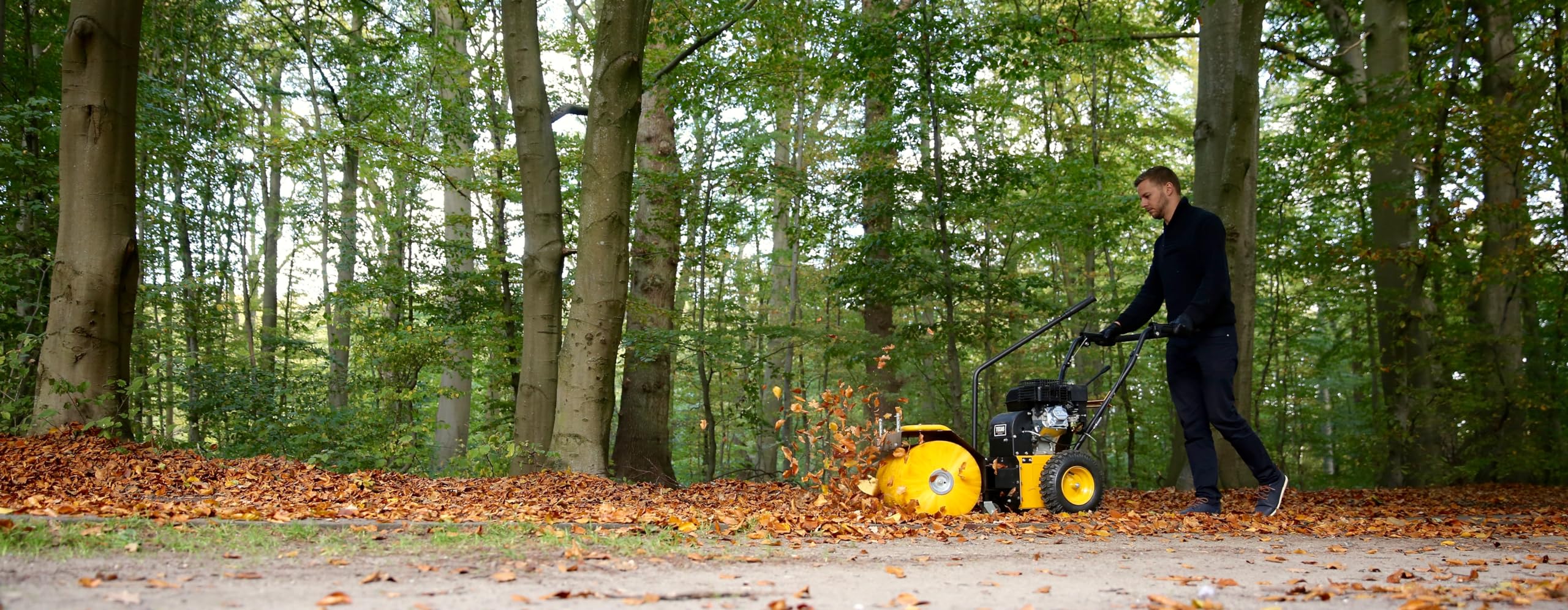 Texas Handy Sweep 650TG 212ccm Kehrmaschine Benzin Schneefräse Schneeräumer Motorbesen mit Antrieb Radantrieb | 60cm | 5,7PS | 4Takt | 3xVor.1xRück.