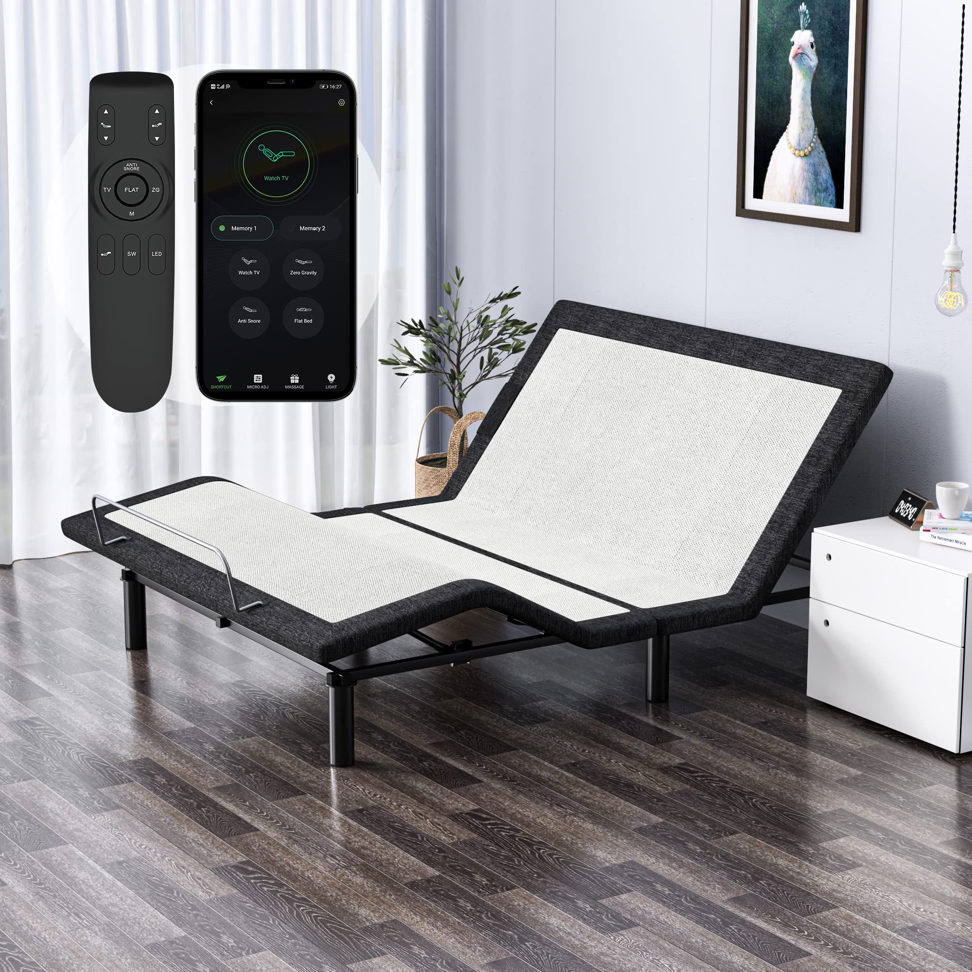 Tackspace Adjustable Bed Base Queen