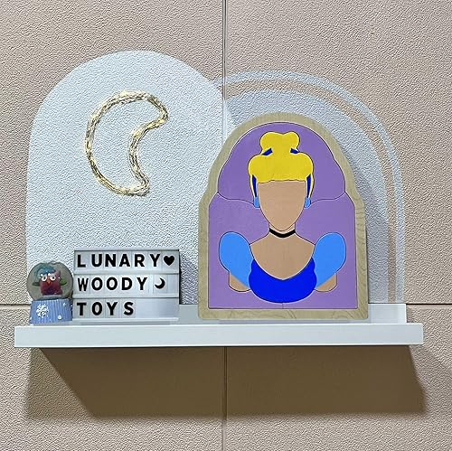 Miniatura 7 de Cinderella Wooden Puzzle - Handmade, Safe, and Educational Toy for Kids 3 and Up - Perfect Gift for Imaginative Play and Cognitive Development" (M)