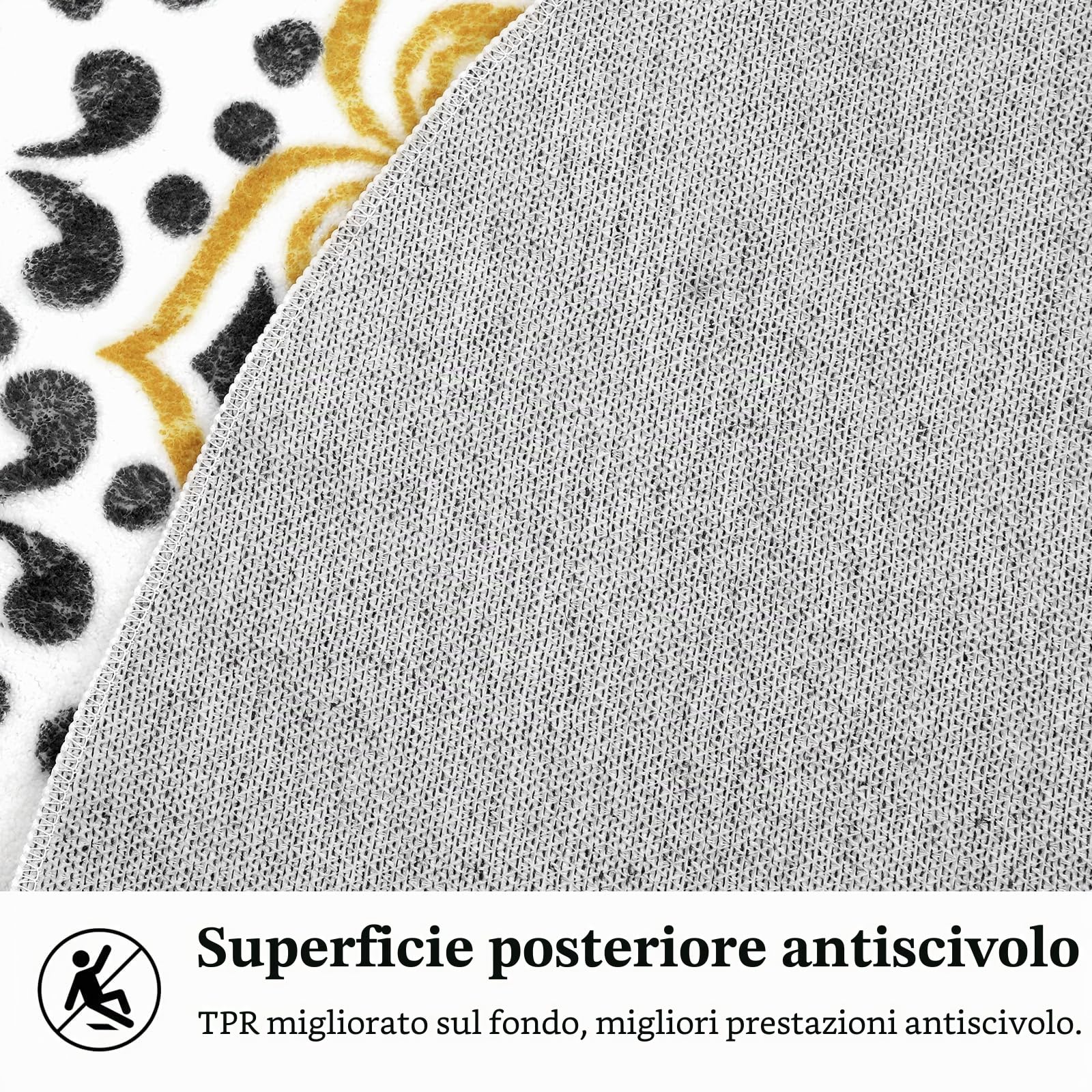 Pauwer Tappeto Salotto Rotondo Pelo Corto 160 cm, Ultra Morbido Grande Tappeto Camera da Letto Antiscivolo Tappeto Soggiorno Lavabile in Lavatrice Tappeti Salotto Bobo Decorazione Carpet per la Casa