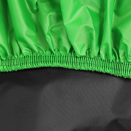 Miniatura 4 de uxcell XXXL 190T Protector contra Lluvia y Polvo Negro+Verde para Motocicleta y Patinete 116 pulgadas para Kawasaki