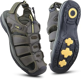 FUEL Comando Men’s Fisherman Sandals – Comfortable, Breathable & Flexible Outdoor Sandals with Protective Toe, Anti-Skid S Price In India