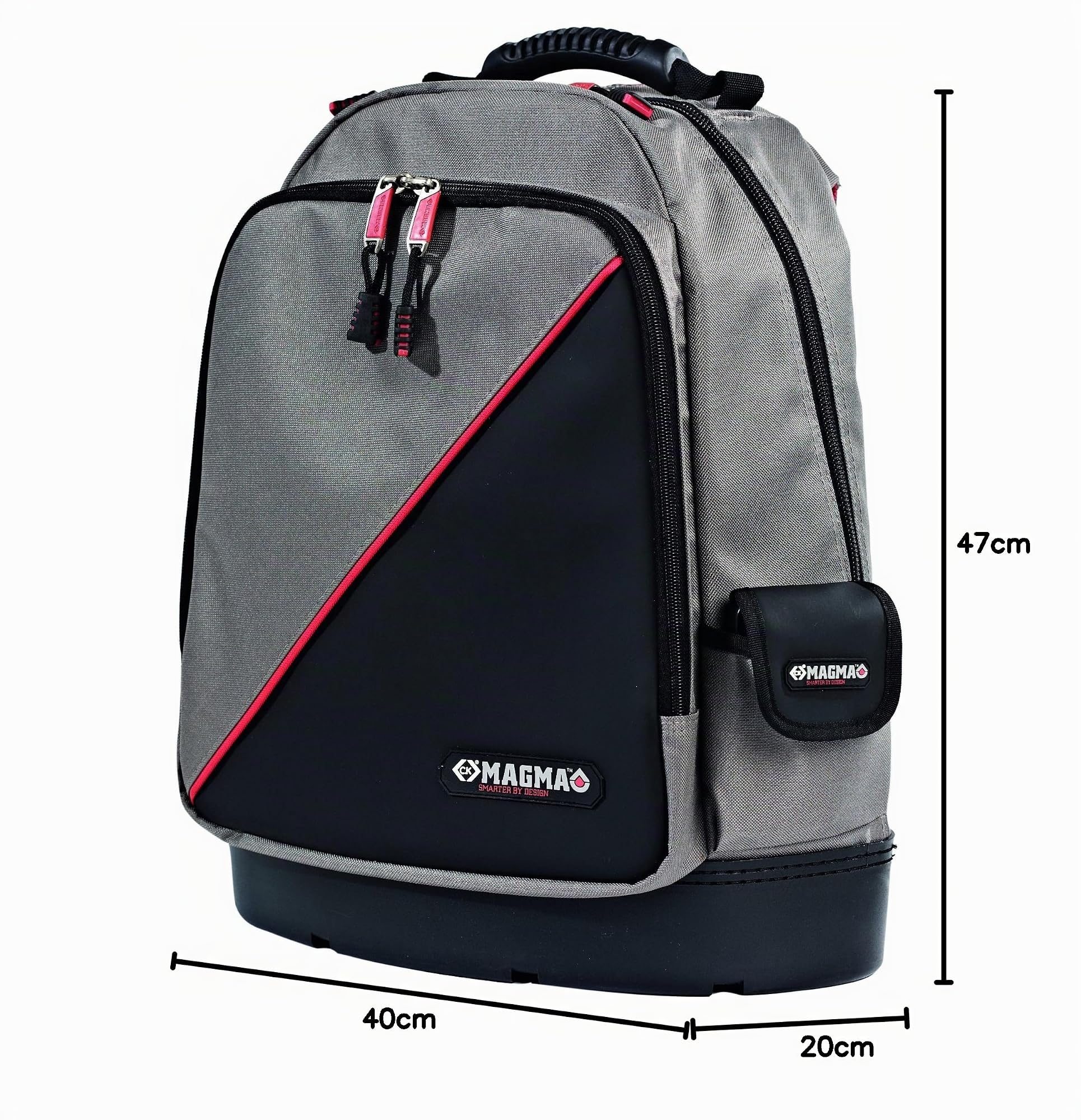 C.K Magma Tool Bag Backpack, Heavy Duty Technician's Rucksack Plus, Electrician Tool Bags 39 Pockets, Electricians Tool Box, Storage Back Pack Toolbox, Work Backpacks, Toolbag, MA2635 by CK Tools