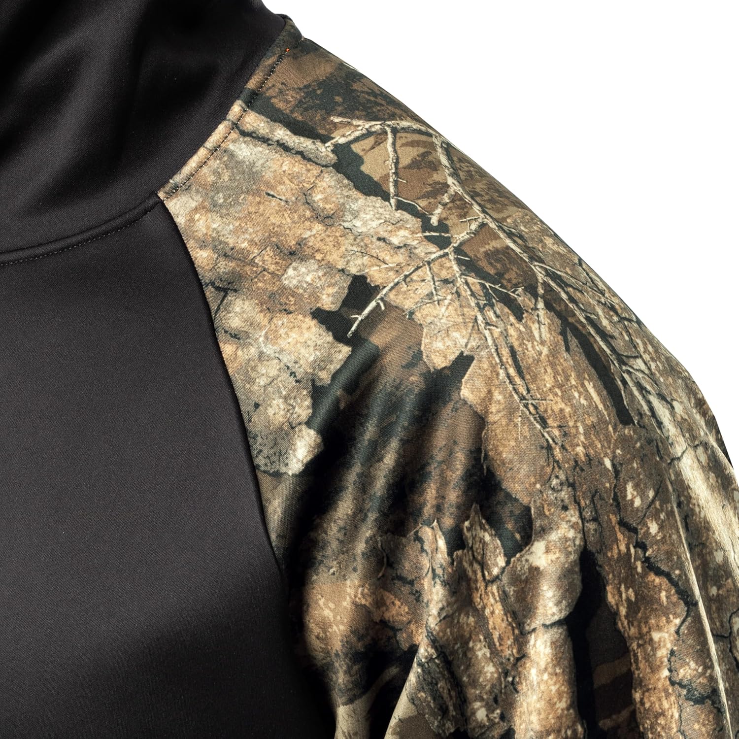 Realtree mens Performance Raglan Colorblock Fleece Pullover Hoodie - Image 4