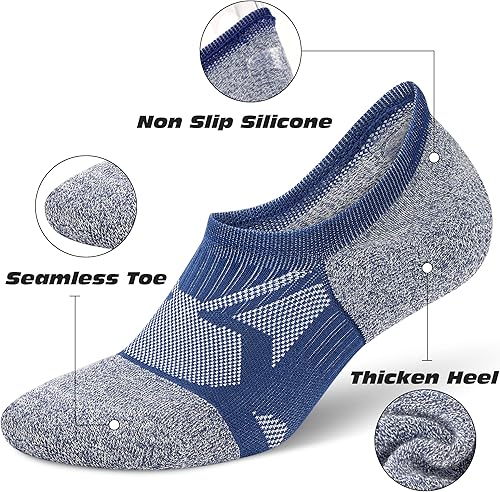 Miniatura 2 de Gonii No Show Socks - Calcetines deportivos de compresión para mujer 6 pares