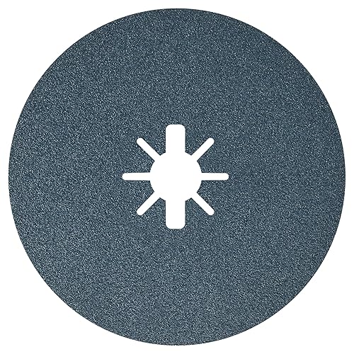 Vista 12 de BOSCH FBX4524 - Paquete de 25 discos de fibra abrasiva X-LOCK de grano grueso de 4-1/2 pulgadas, grano 24, compatible con eje de 7/8 pulgadas