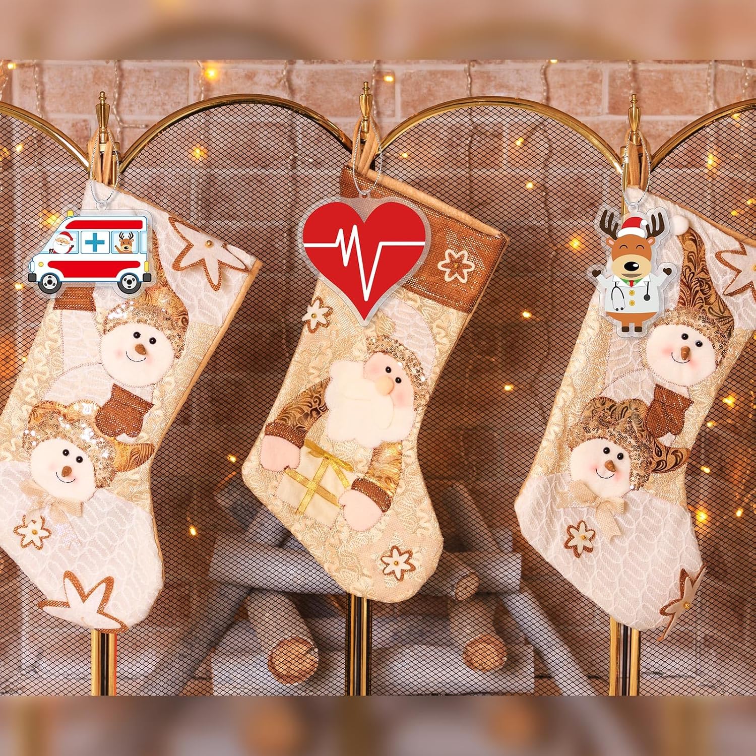 Woanger 30 Pieces Christmas Doctor Ornaments Medical Ornaments Physician Assistant Gifts Medical Assistant Decor Mini Doctor Ambulance Decor Acrylic Christmas Tree Hanging Decorations - Image 6