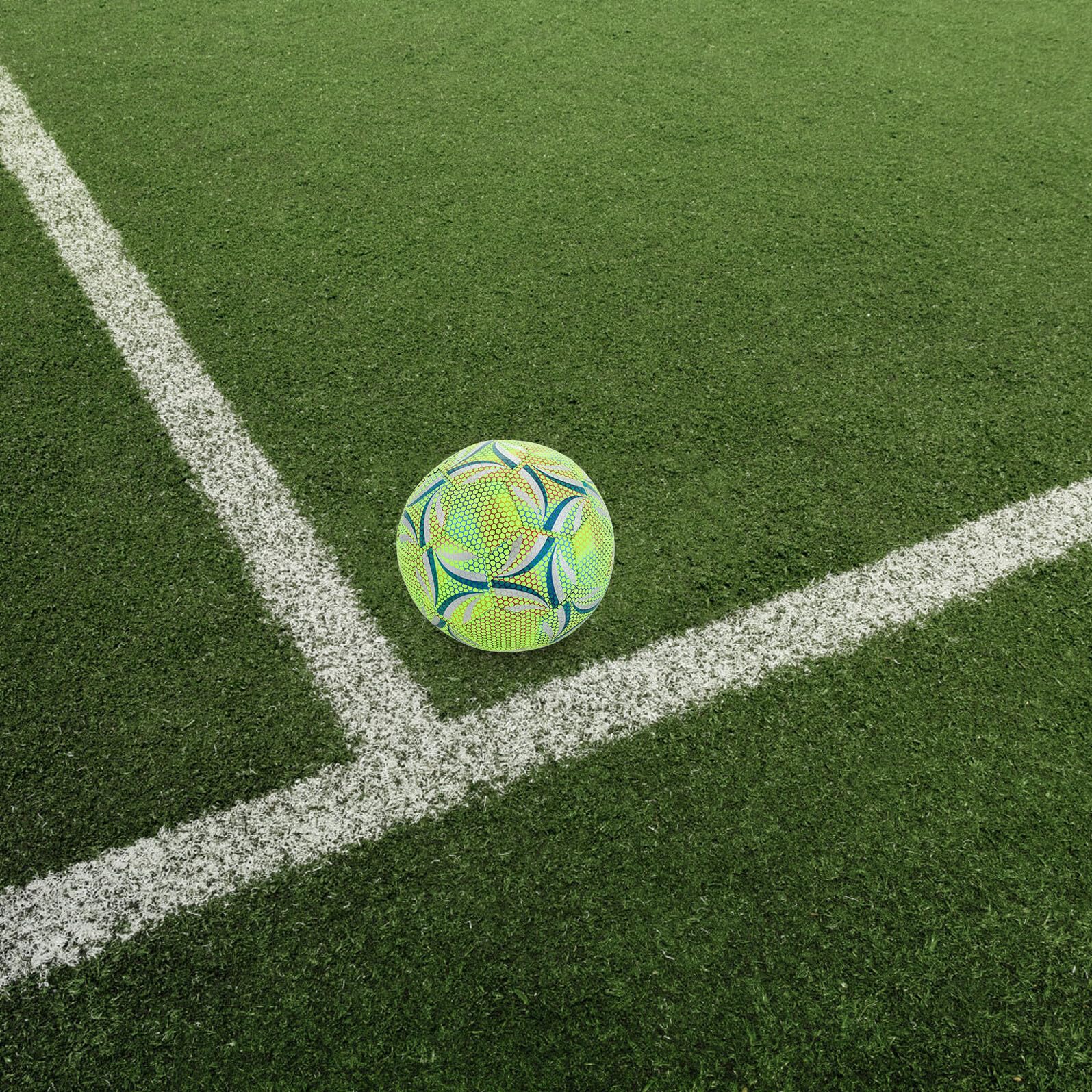 UPKOCH Balón De Fútbol Luminoso para Adultos y Jóvenes Entrenamiento Seguro Brilla La Oscuridad para Jugar De Noche