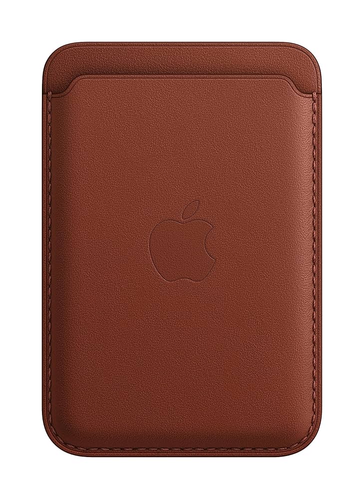その他 Apple - Apple iPhone MagSafe Leather Wafflet Apple iPhone Leather Wallet with MagSafe - Umber
