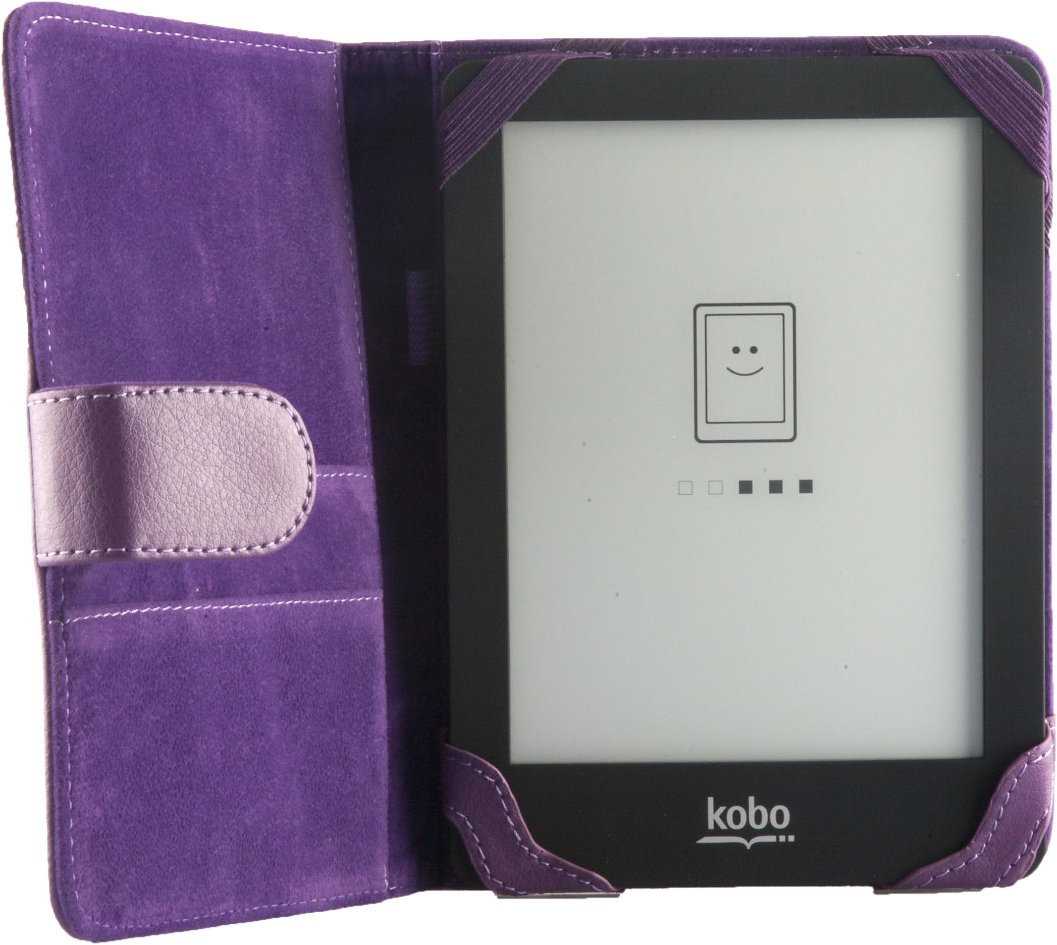 ODYSSEY protective cover for Kobo Glo and Glo HD (magnetic clasp, durable materials,stylish design) - Lila