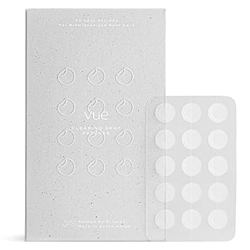 Vue Clearing Spot Patches - Hydrocolloid Pimple Patches, Acne Spot Dots for Blemishes and Breakouts, Redness and Blemish Care, Invisible, Discreet, Gentle for All Skin Types 12mm, 45-Count