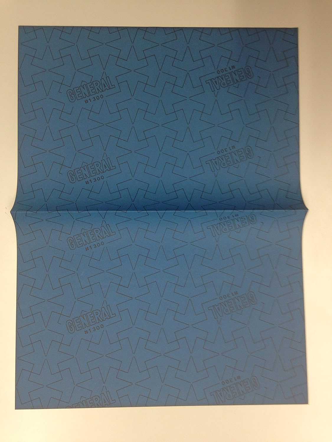 ゼネラル カーボン紙 藍 3個セット 100枚 片面筆記用 1300l