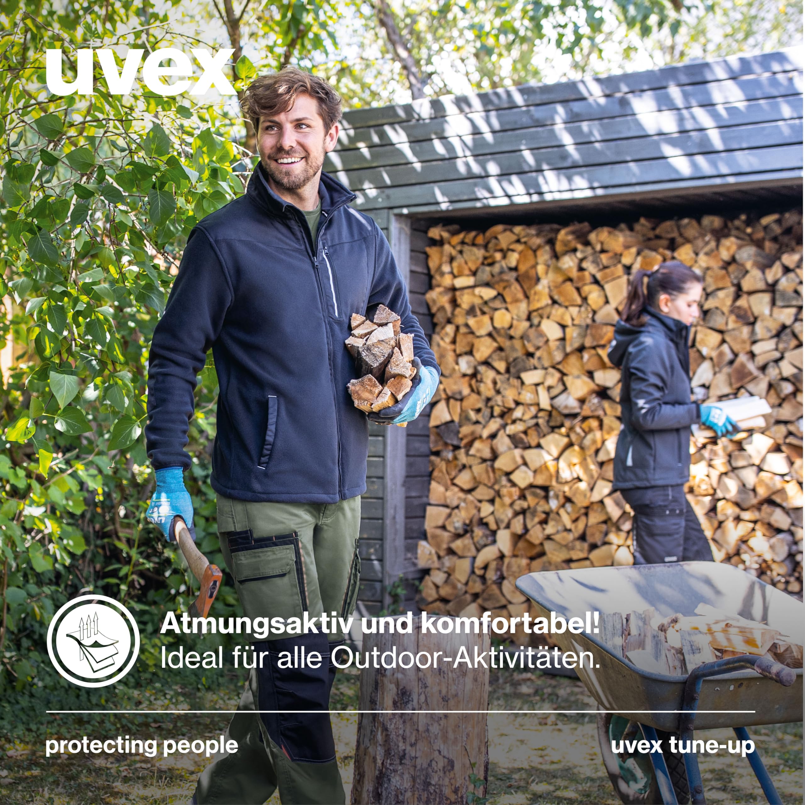 Uvex tune-up Softshell-Arbeitsjacke - für Herren - Outdoorjacke