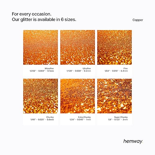 Miniatura 3 de Hemway Purpurina de poliuretano y resina epoxi, 3.5 onzas, aditivo metálico de escamas de cristal para pisos, joyas, vasos, pigmento de vidrio,