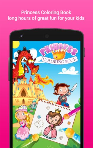 Princesa Livro de coloração para crianças, jogo de colorir para meninas, jardim de infância e de cri