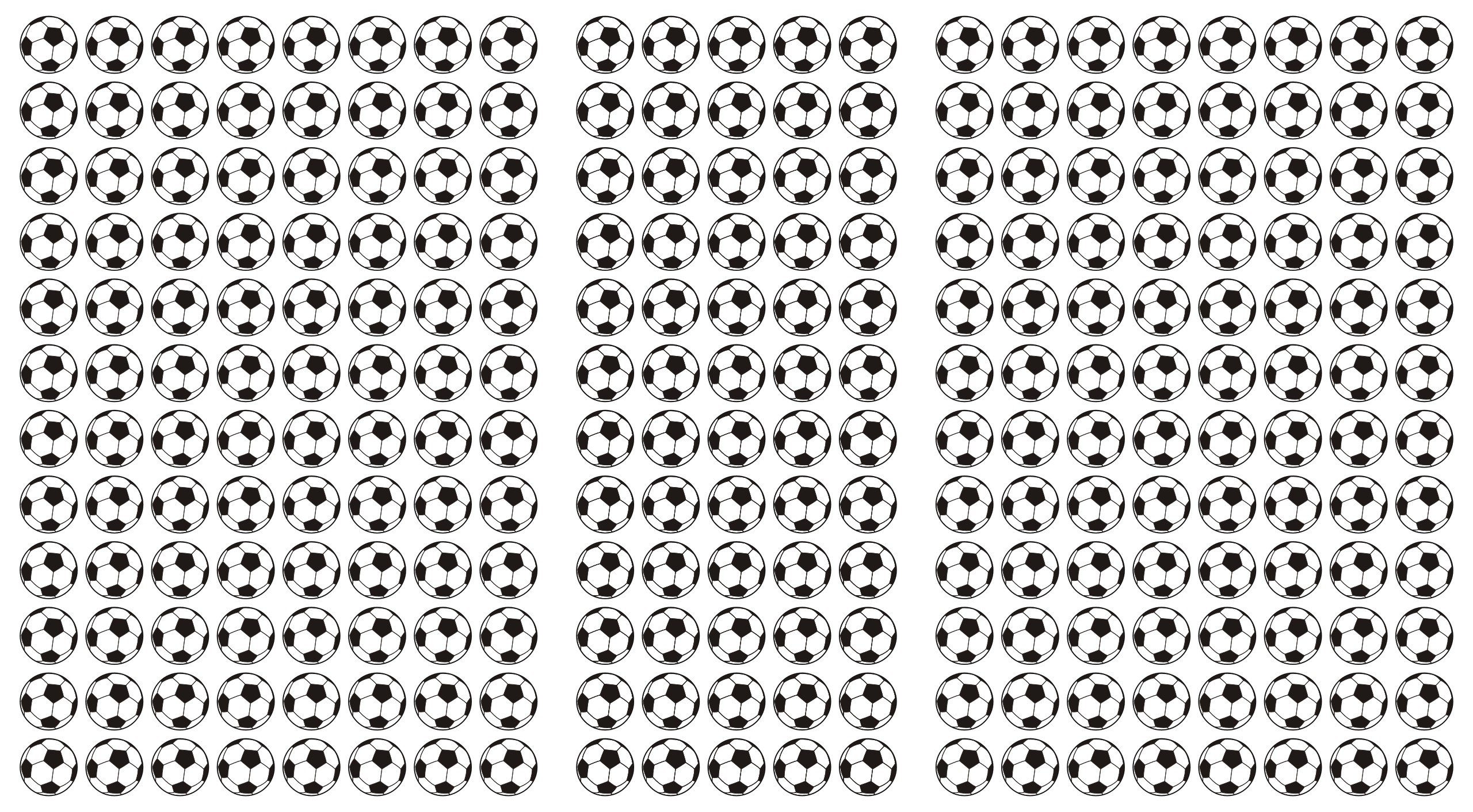 252 Adesivi Pallone Da Calcio Bianco/Nero 15 Mm – PVC Autoadesivo Impermeabile - 2