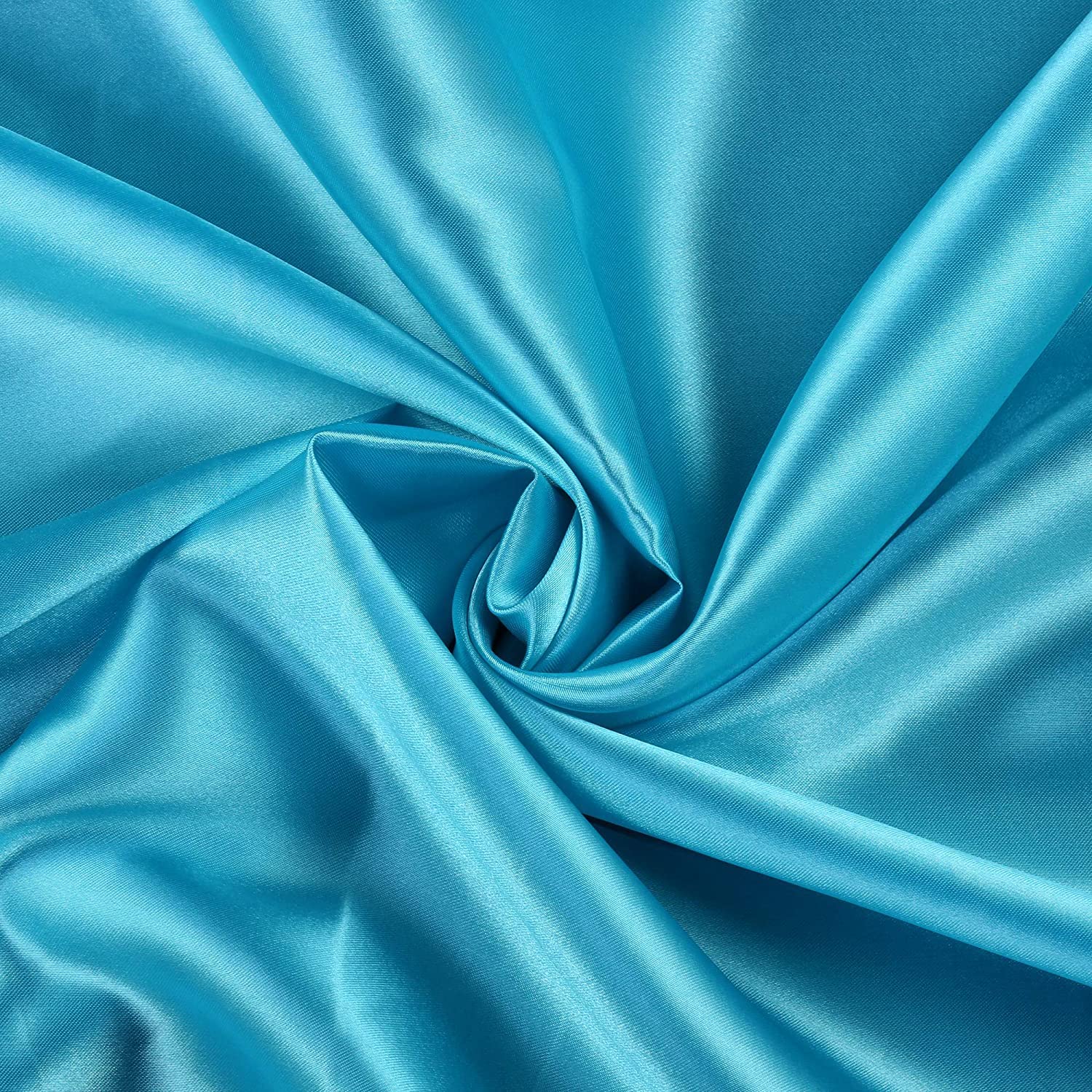 - Satin Fabric 10 Yard Bridal Solid for Wedding Dress Fashion Crafts Costumes Decorations Silky Satin 44” - (10 Yard, Turquoise)
