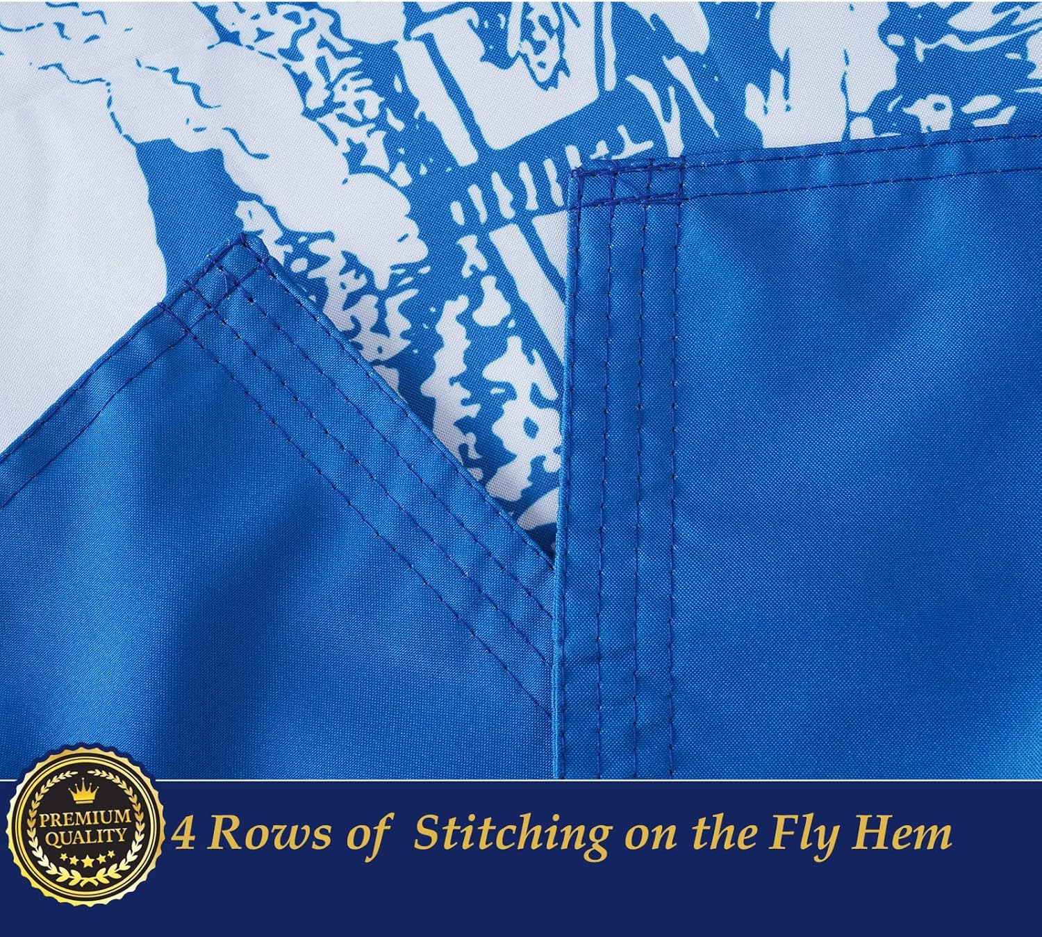 TOPFLAGS South Dakota Flag 3x5 Double Side 3Ply SD State Flags Heavy Duty Outdoor 4 Rows Stitched Edge with 2 Brass Grommets - Image 3