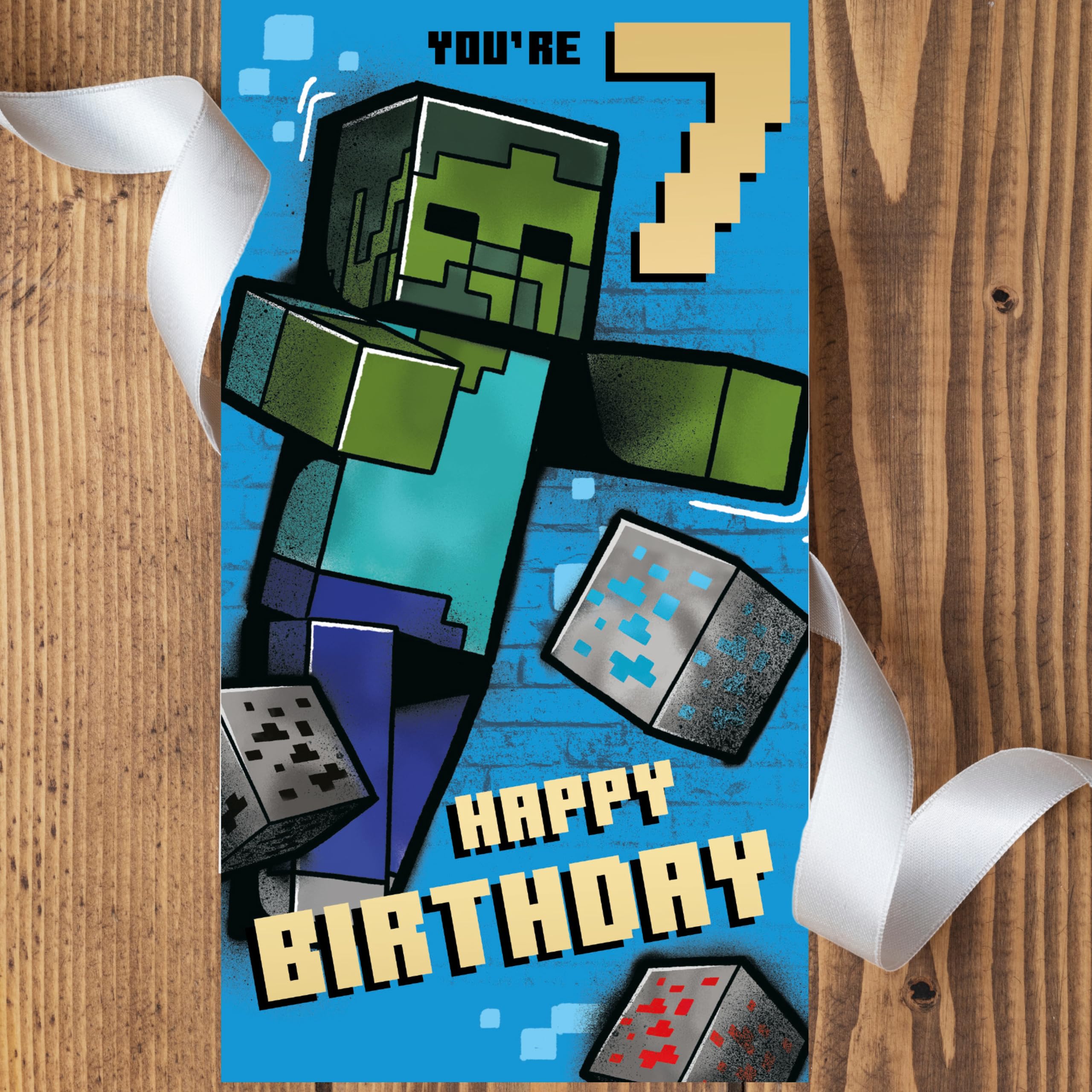Tarjeta De Cumpleaños Imprimible De Minecraft Feliz Cumpleaños Danny