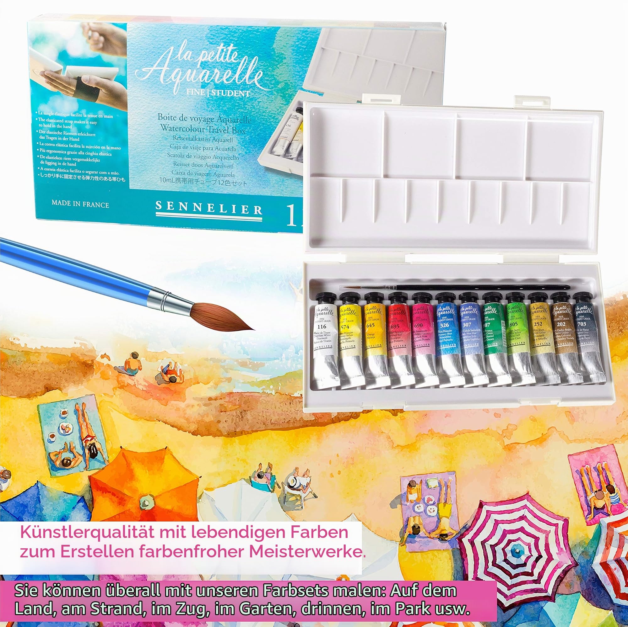 Sennelier La Petite Aquarelle 12 10Ml Tubes
