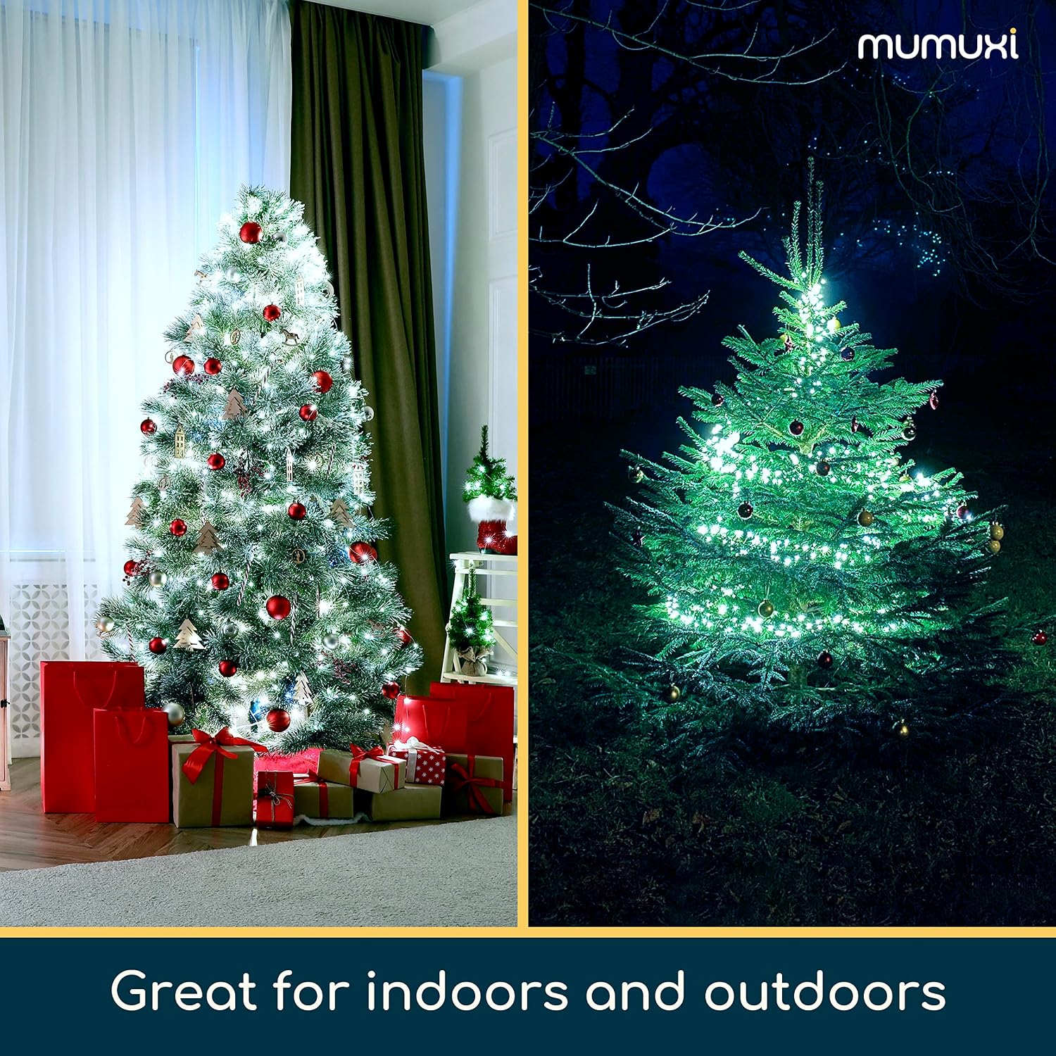 MUMUXI Battery Operated 16 Pack of Copper Wire LED Fairy Lights, 10ft Cool White, Easy to Shape, Waterproof, Indoor/Outdoor Use image 5