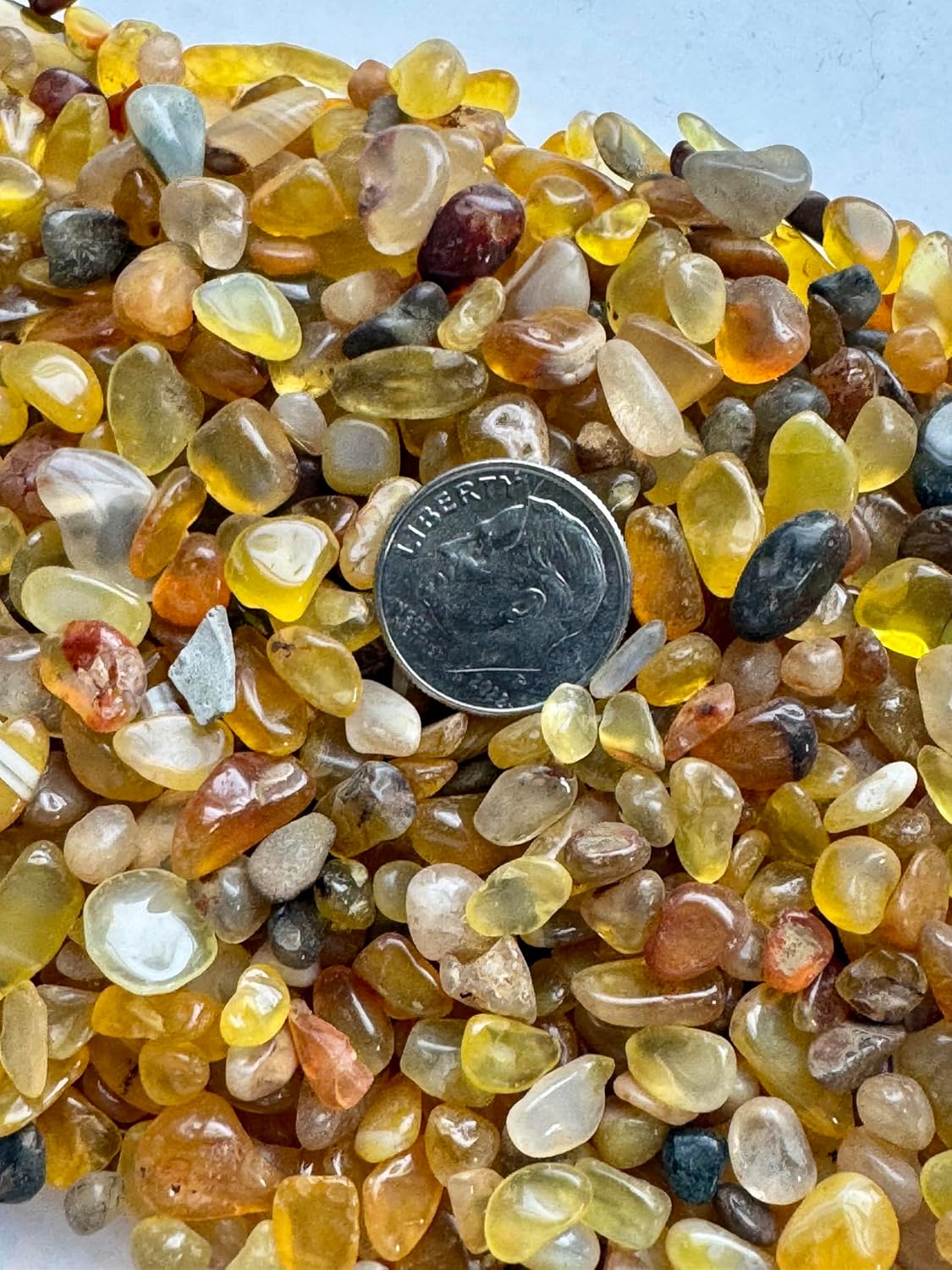 Honey Onyx Small Tumbled Chips - 100% Crystal - Life+Love! 5-8mm Beautiful Perfect for Your Creations! fmtum(Honey Onyx, 2 Ounces) image 3