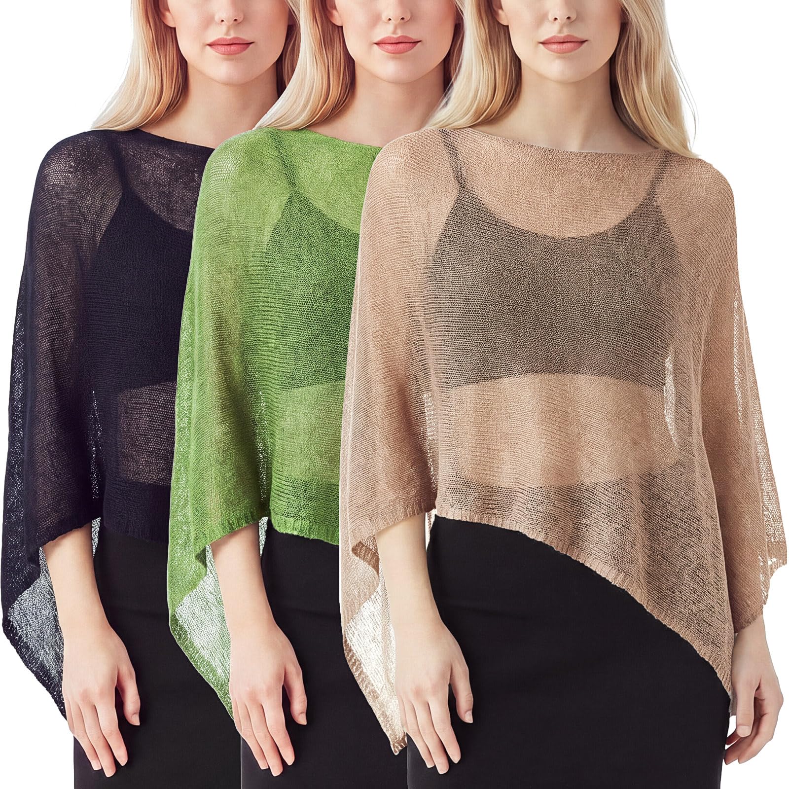Women Sheer Poncho Shrug