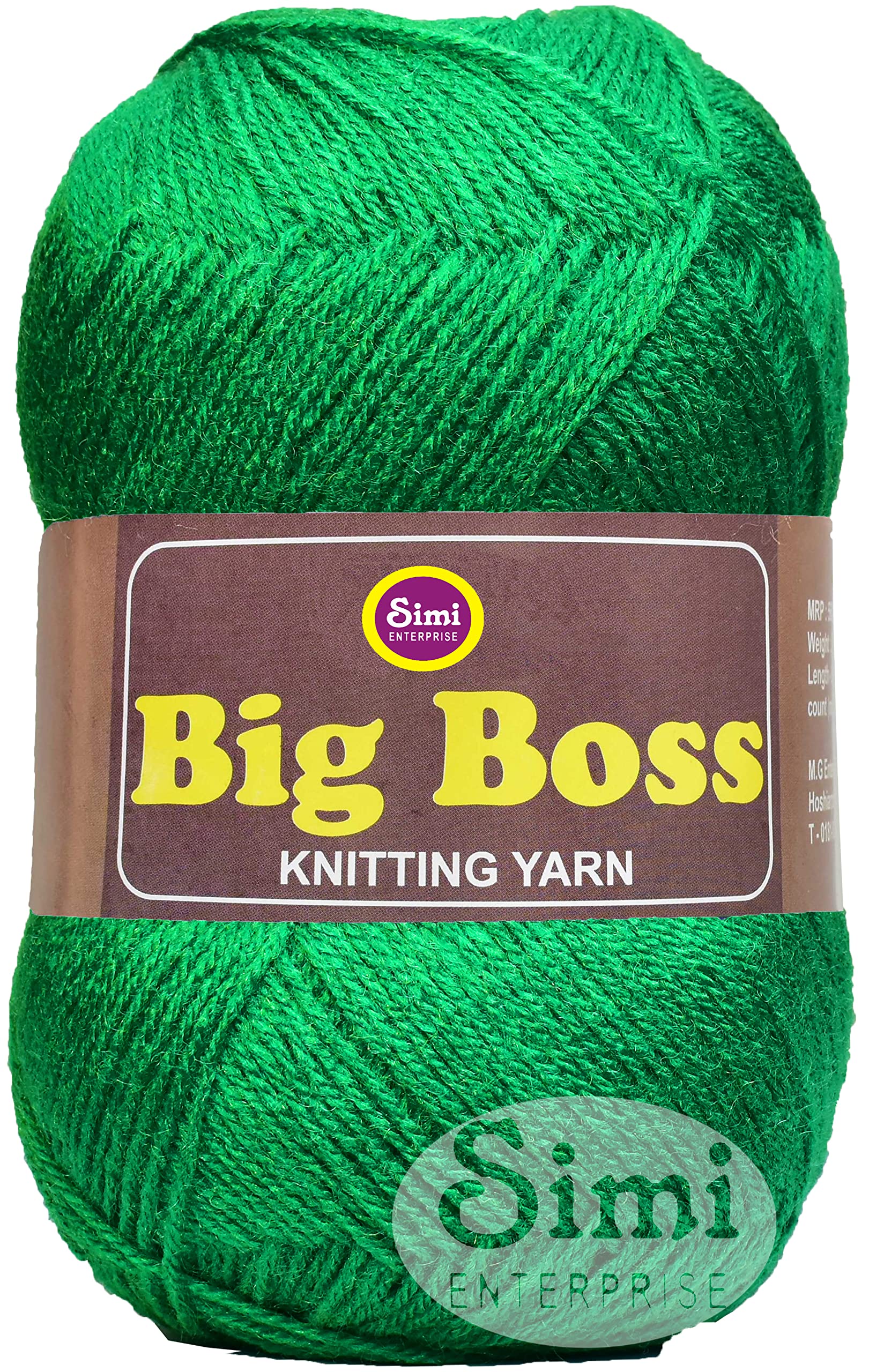SIMI Enterprise Big Ball Parrot (200 gm) Wool Ball Hand Knitting Wool/Art Craft Soft Fingering Crochet Hook Yarn, Needle Knitting Yarn Thread dyeH H IMB