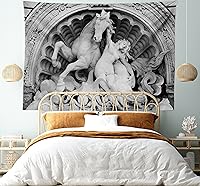 Vista 131 de Ambesonne Tapiz hawaiano, Costa Na Pali en la isla de Kauai en Hawái, día soleado, horizonte de montaña, colgante de pared para dormitorio, sala