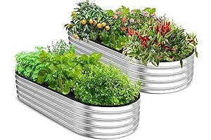 Utopia Home 2 Pack Galvanized Raised Garden Beds