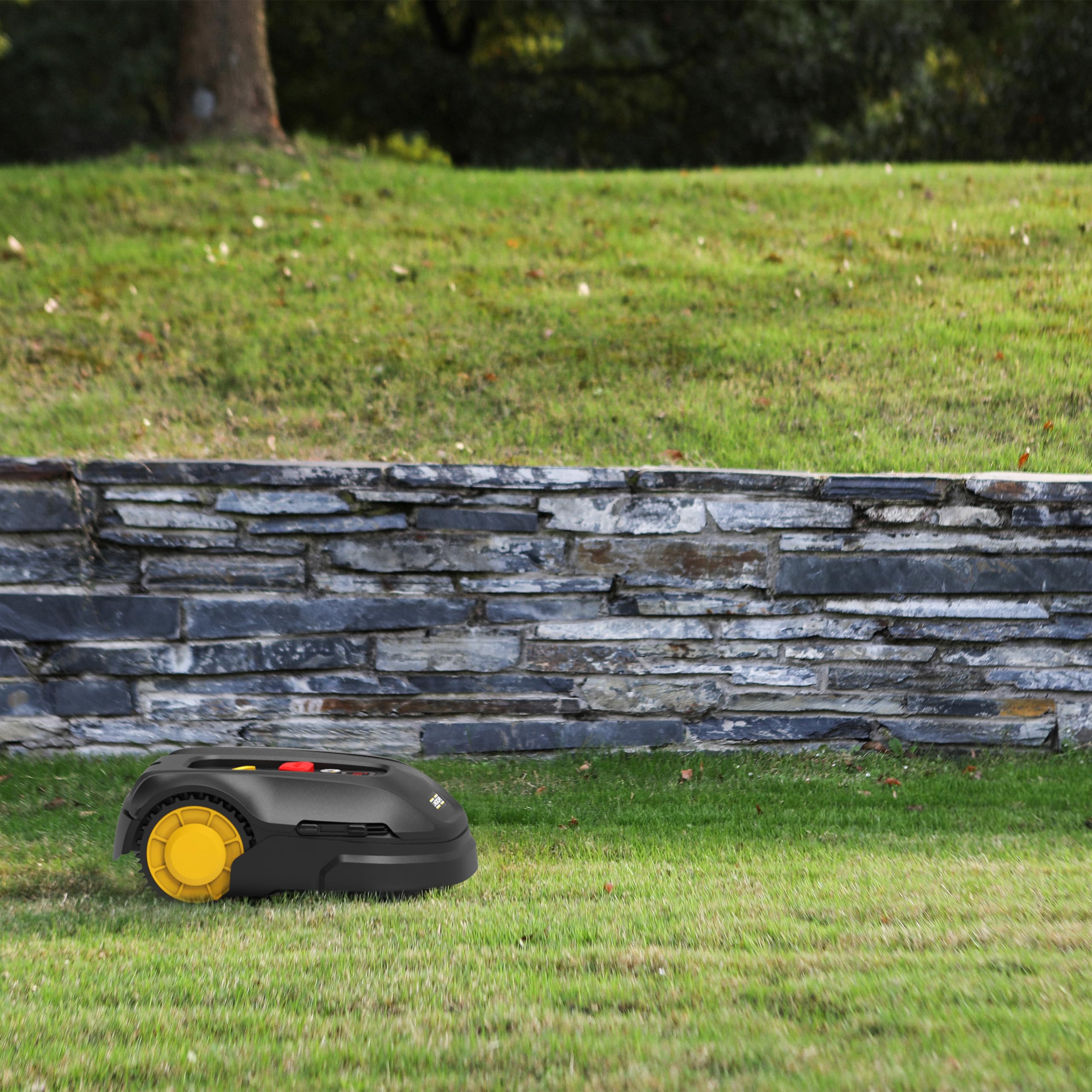 LANDXCAPE Robot cortacésped inalámbrico LX838i 800m², corte ajustable 30-60 mm | Robot cortacésped con wifi y sensor ultrasónico - hasta 800m² con WiFi y sensor ultrasónico Ancho de corte 18 cm